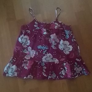 Floral Peasent Tank Top